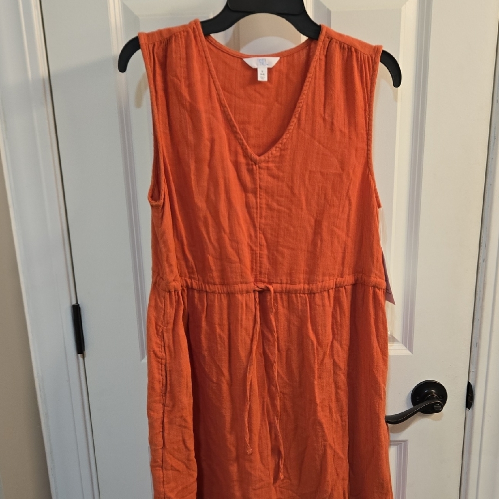 Time and Tru Vibrant Orange Top